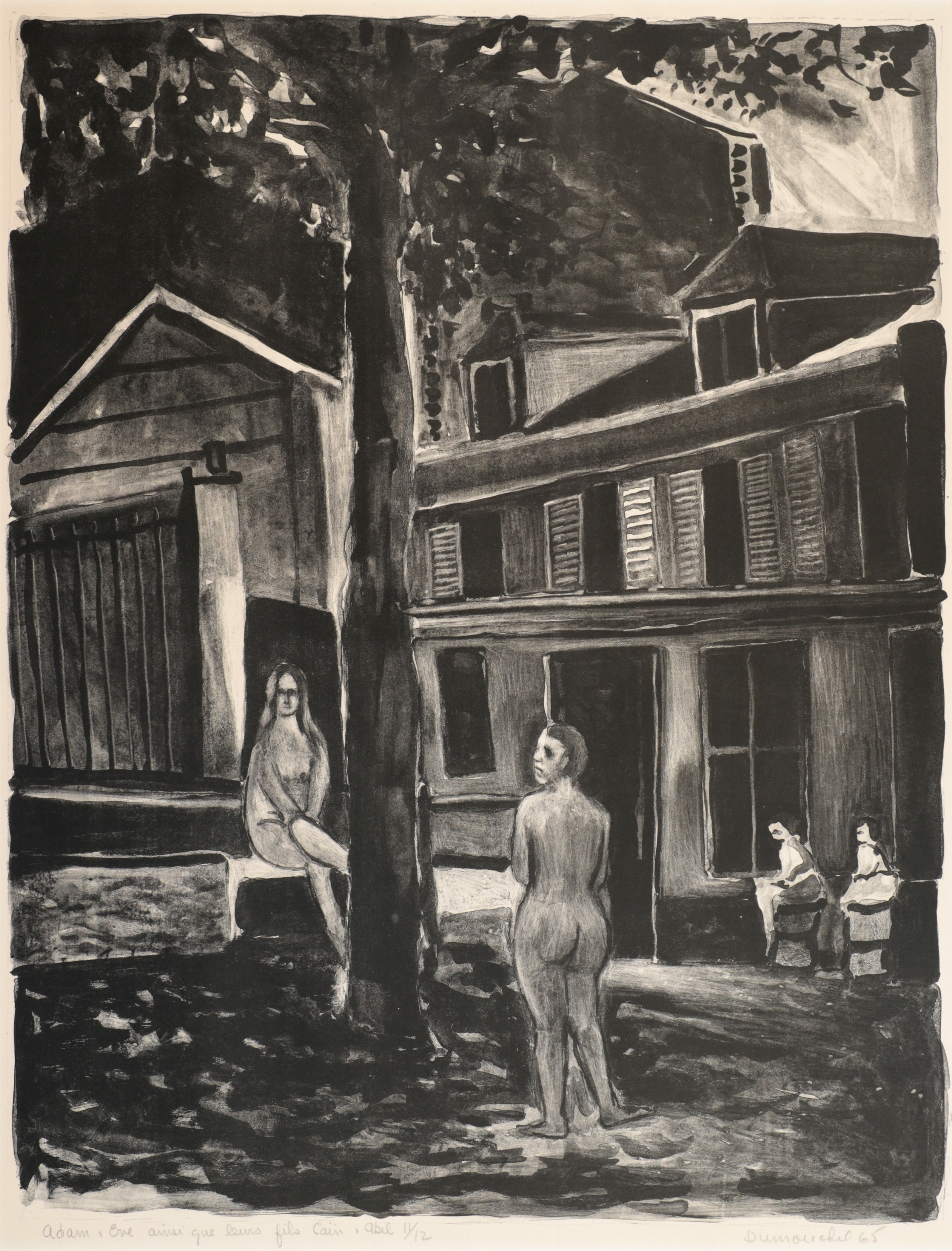 Adam, Ève ainsi que leurs fils Caïn, Abel
