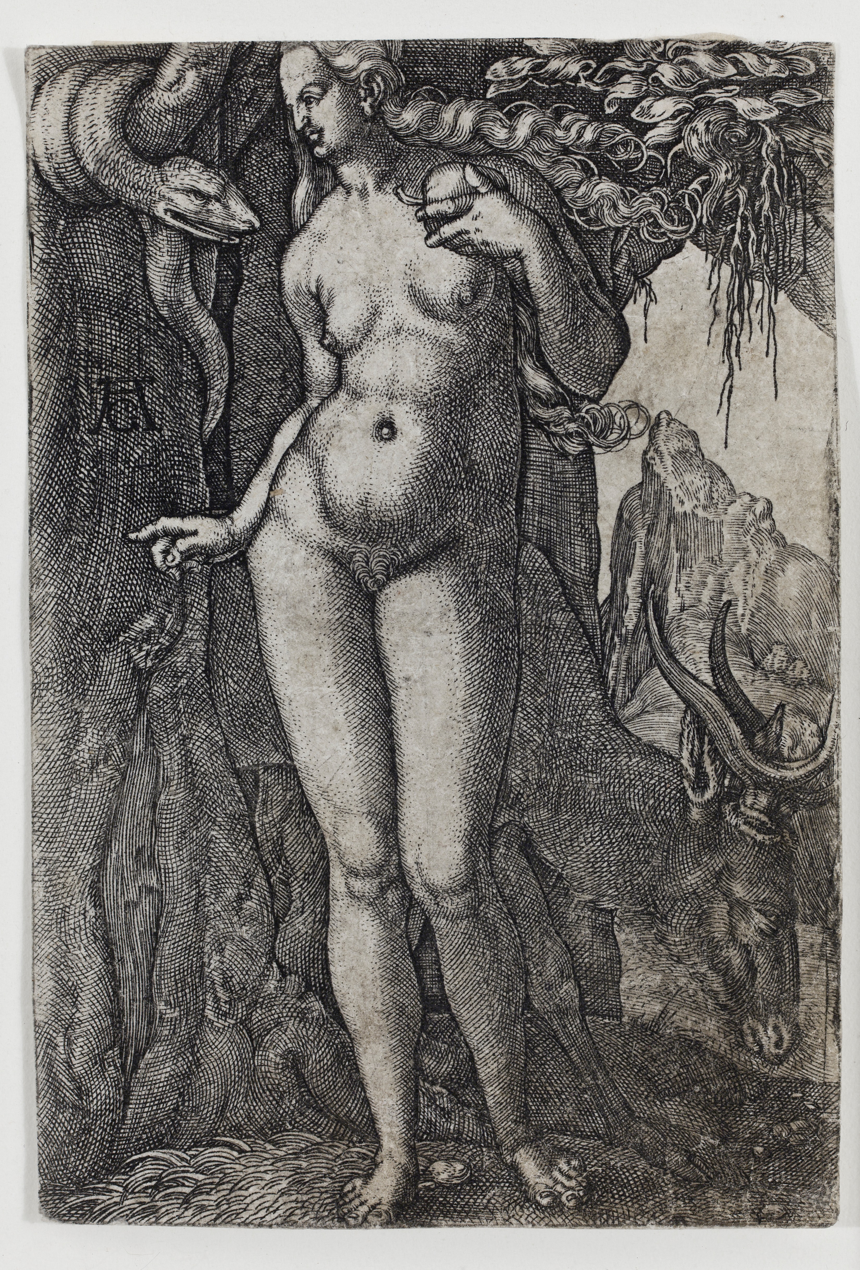 Ève et un cerf de la série Adam et Ève