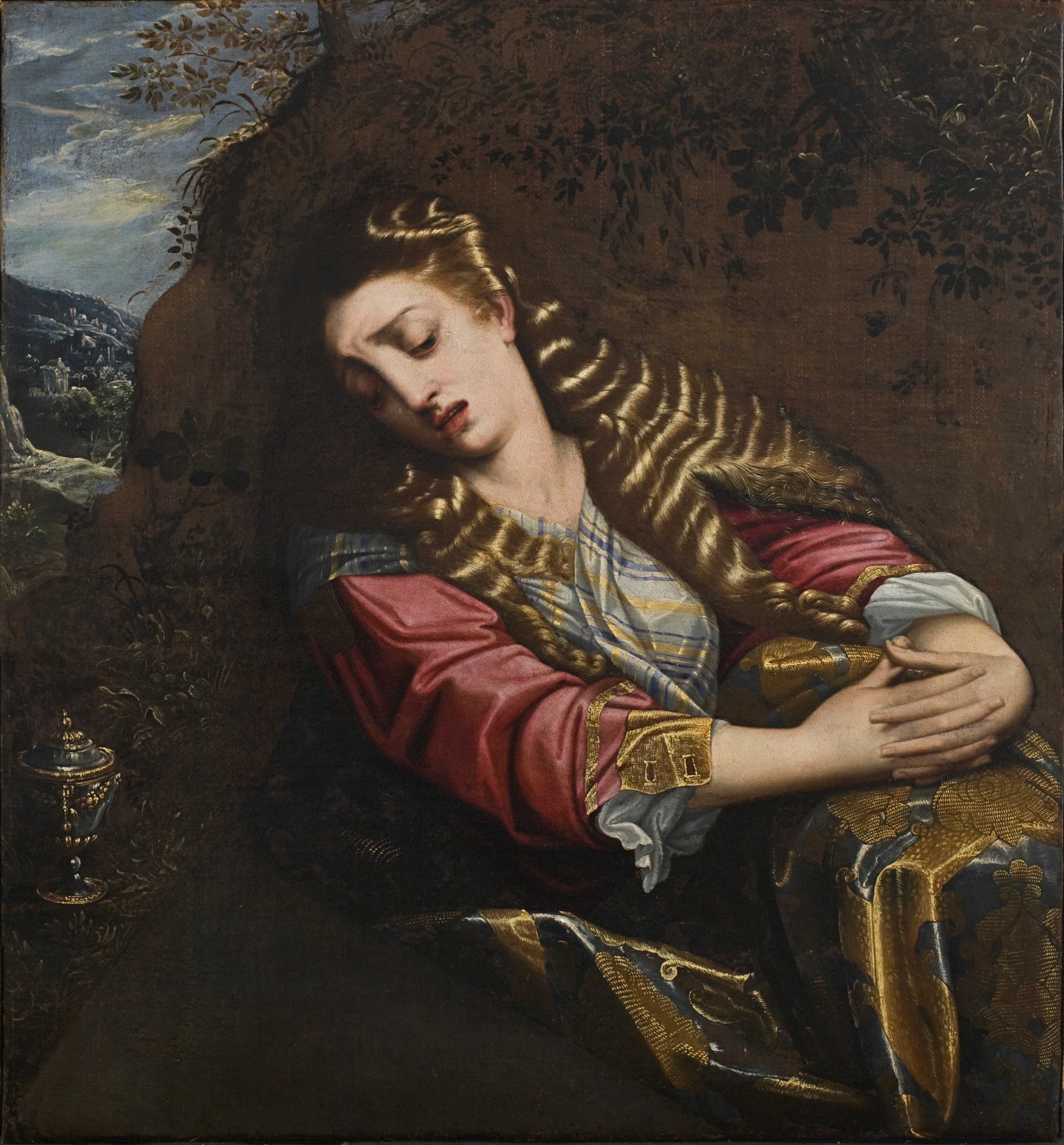 Sainte Marie-Madeleine , d'après le Corrège