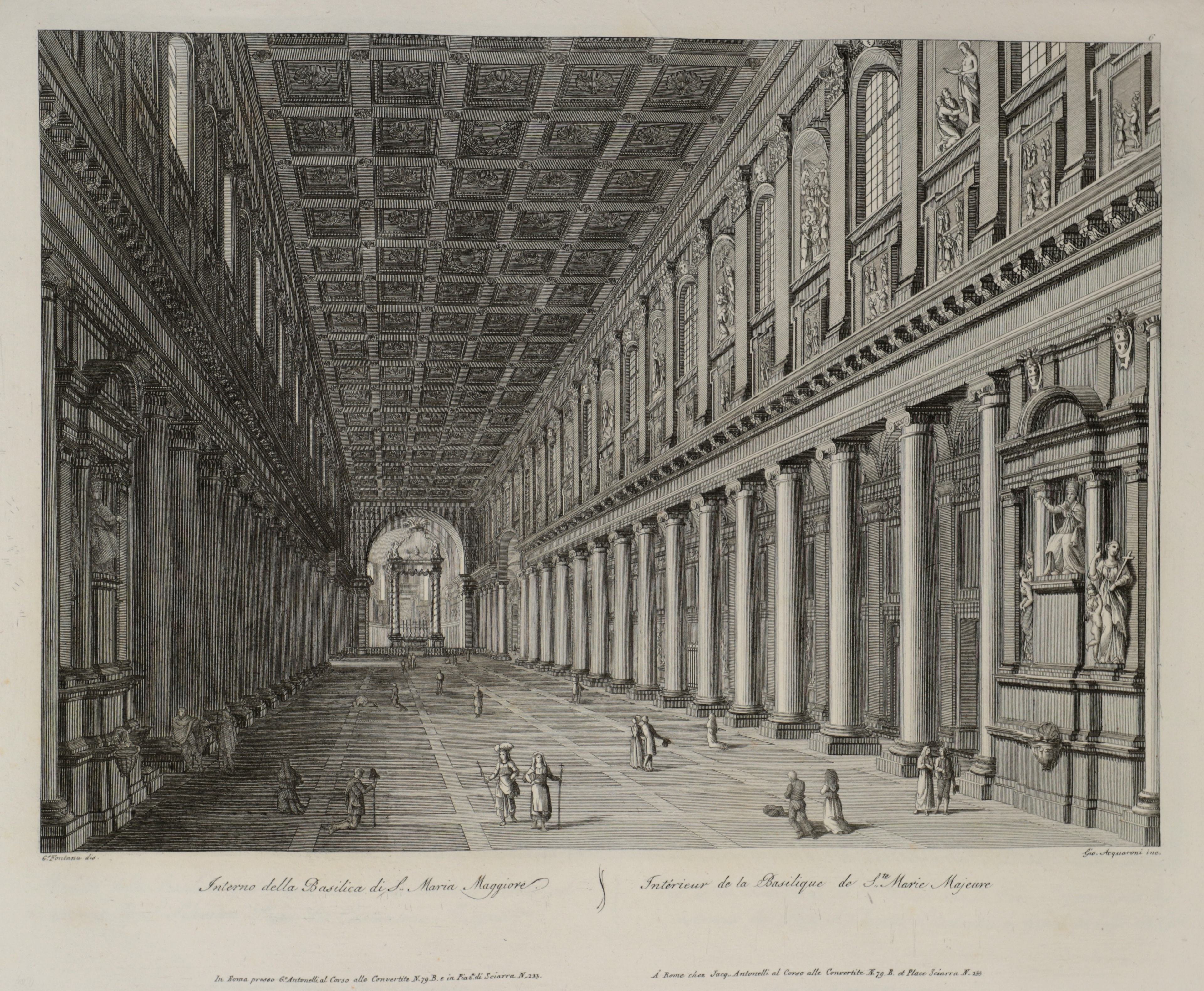 Intérieur de la Basilique de Ste Marie Majeure