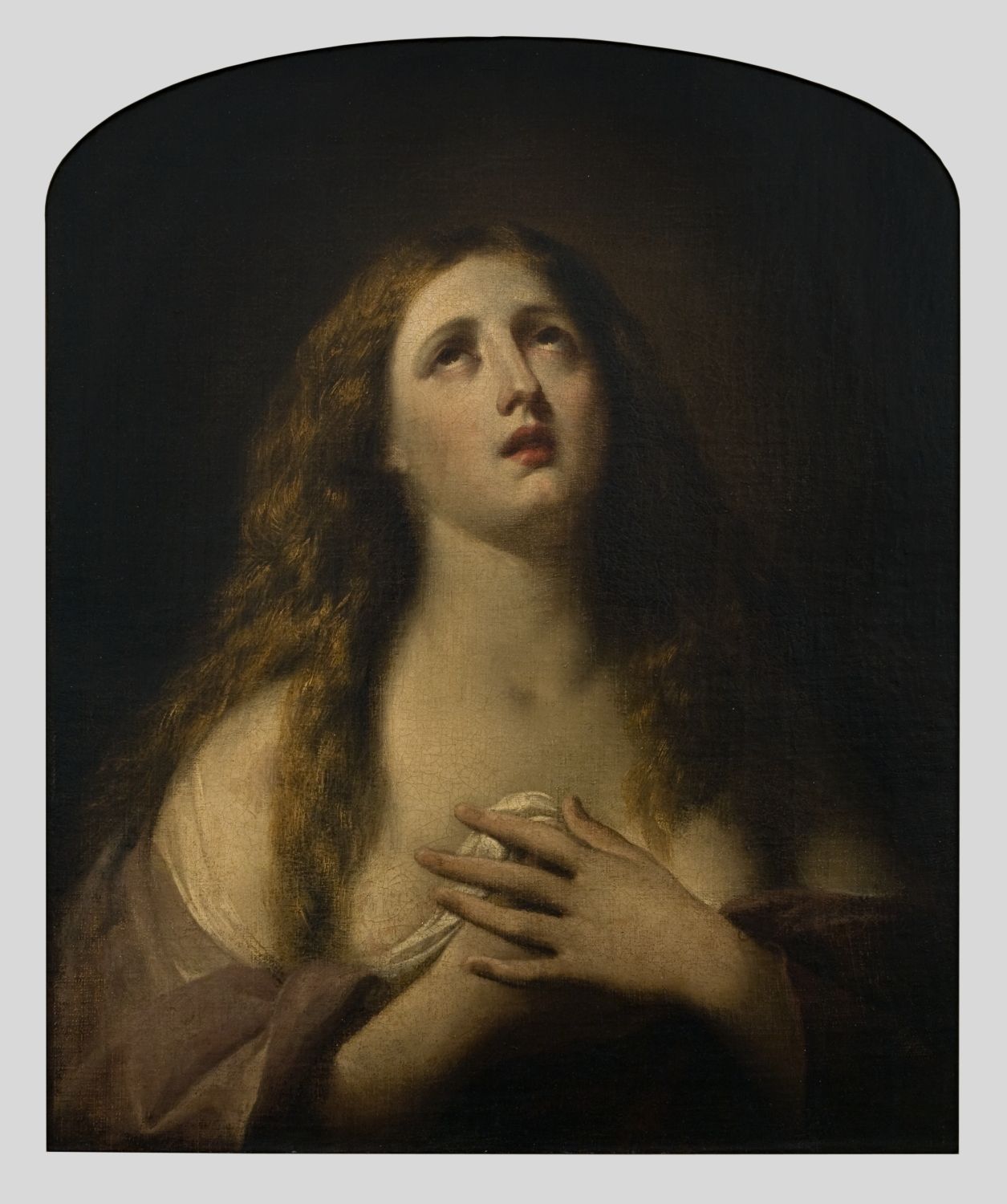 Attribué à Andrea Vaccaro, <i>Sainte Marie-Madeleine</i>, vers 1640-1650. Collection Wilfrid Tisdell. Don des Clercs de Saint-Viateur du Canada. Photo : Richard-Max Tremblay