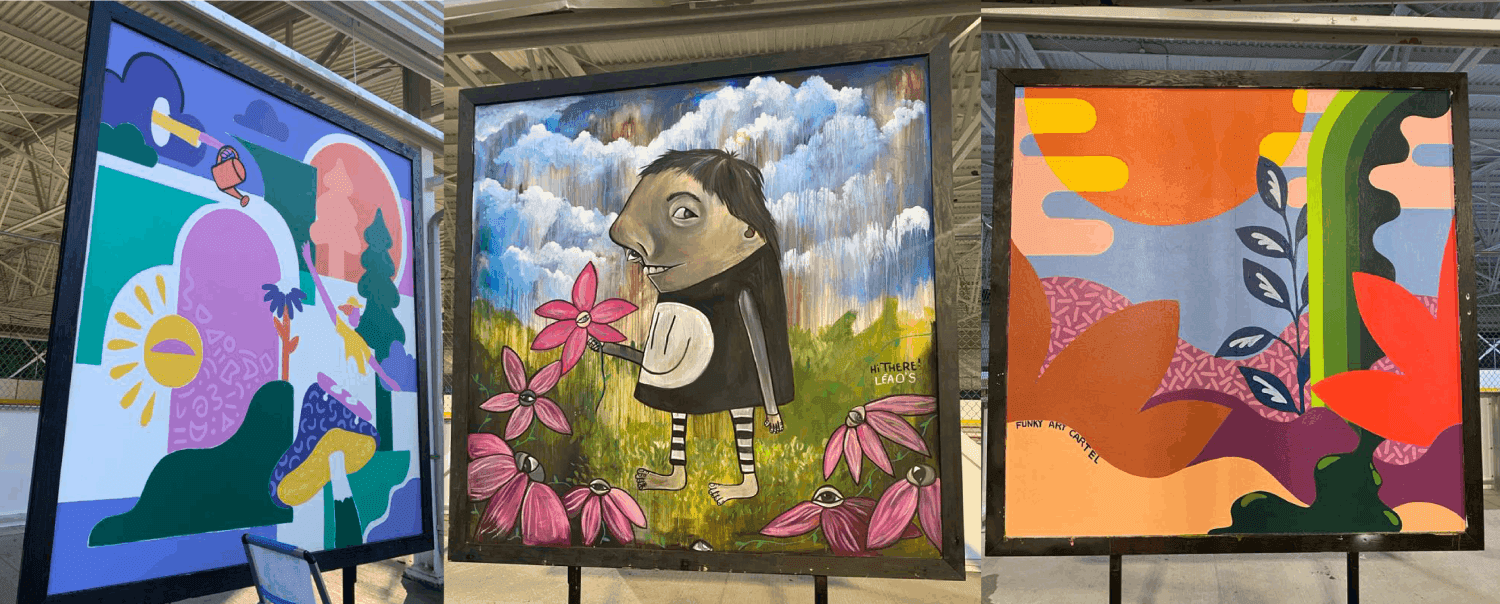 Murales de Camilia Leclerc-Richard, Léa O’Shaughnessy et Funky Art Cartel, 2024