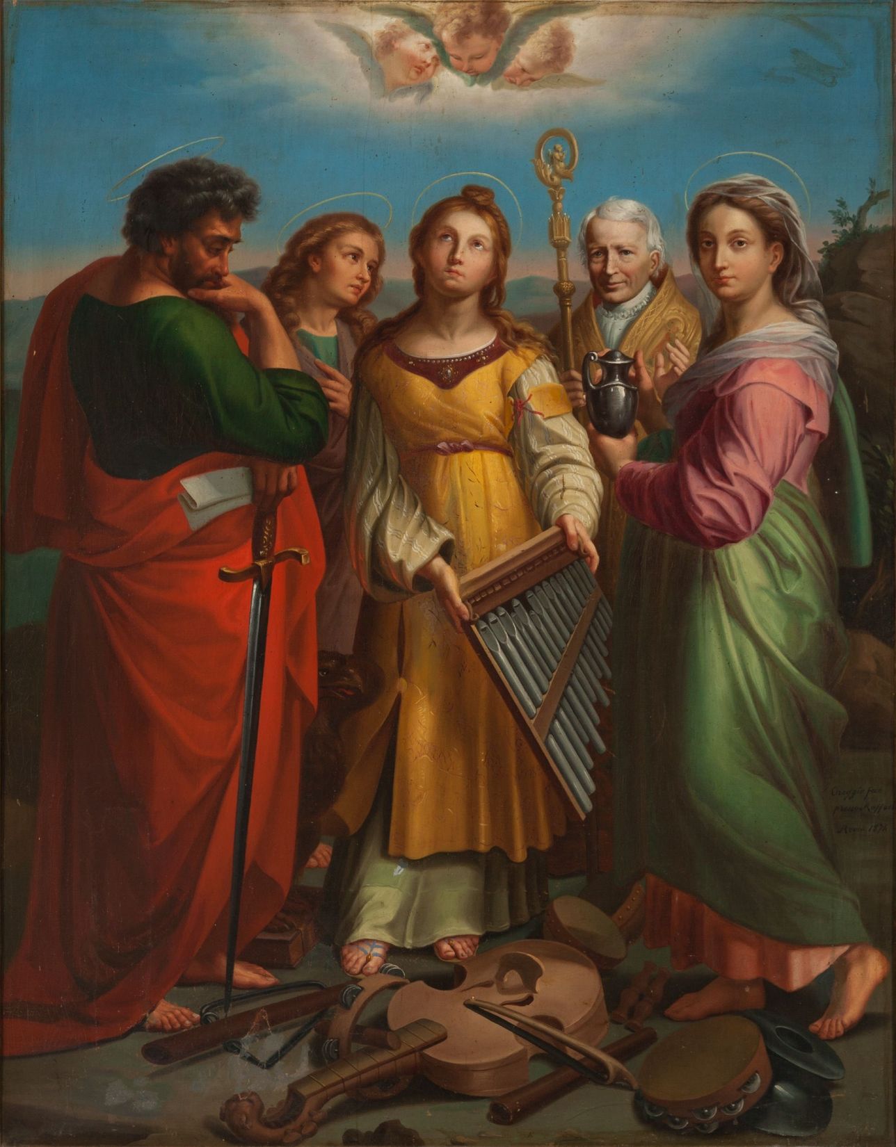 Tommaso Oreggia, <i>Sainte Cécile</i>, 1874