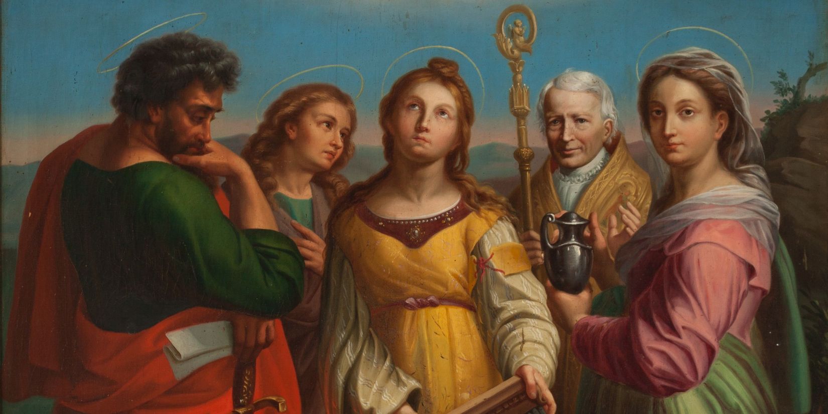 Tommaso Oreggia, <i>Sainte Cécile</i> (détail), 1874