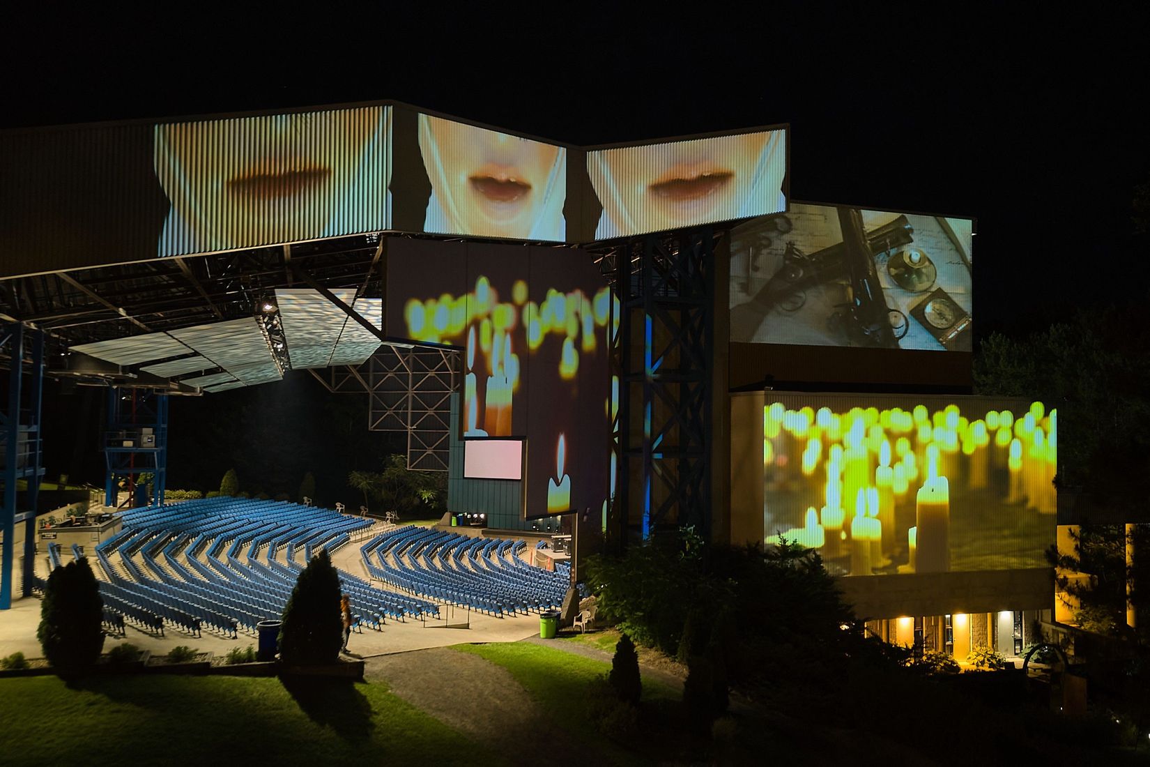 Projection de Mara Eagle au Festival de Lanaudière, 2025. Photo : Empire Photo Underground