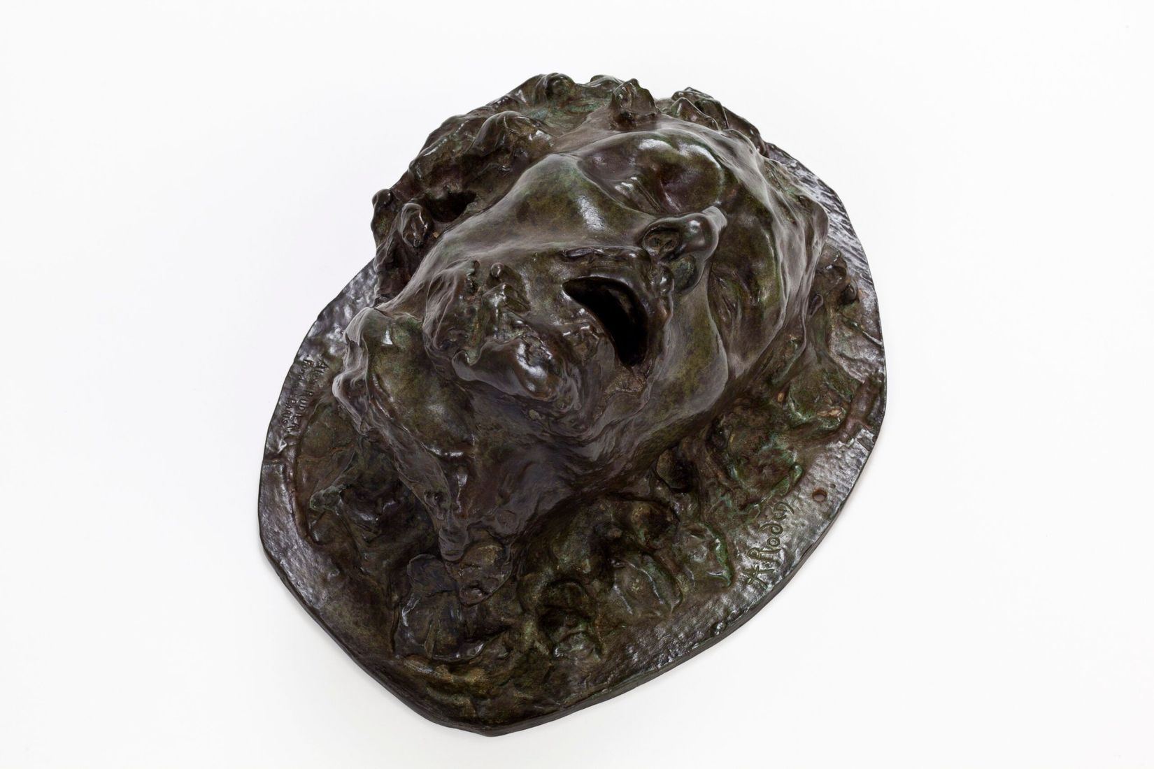 Titre : <i>Tête de saint Jean-Baptiste sur un plat (no. 2)</i><br> Artiste : Auguste Rodin<br> Année : 1887