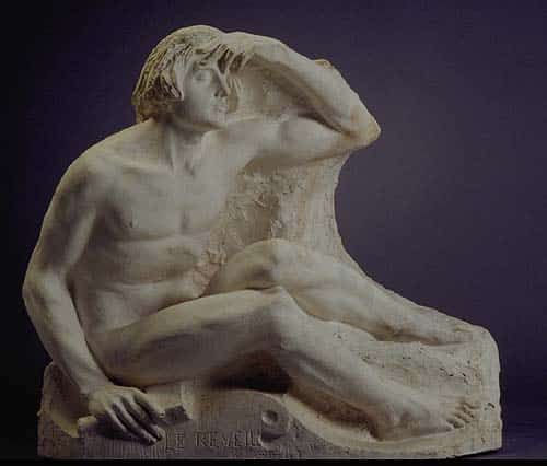 Titre : <i>Le Réveil</i><br> Artiste : Alfred Laliberté<br> Année : vers 1940