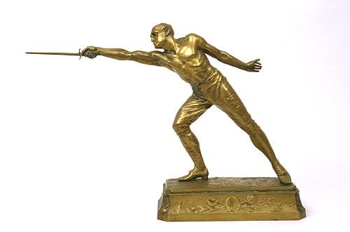 Titre : <i>L’homme au fleuret</i><br> Artiste : Rudolf Küchler<br> Année : 20e siècle